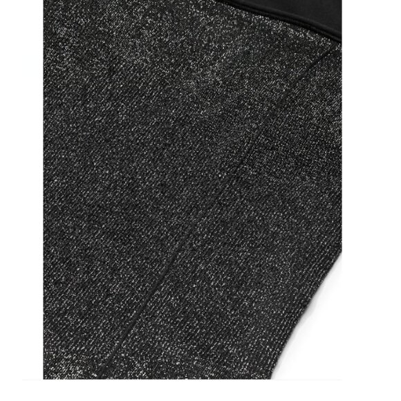 Victoria Secret Dressy Onesie W Bralette Black Silver Bling Thick Stretch NWT - Picture 5 of 5